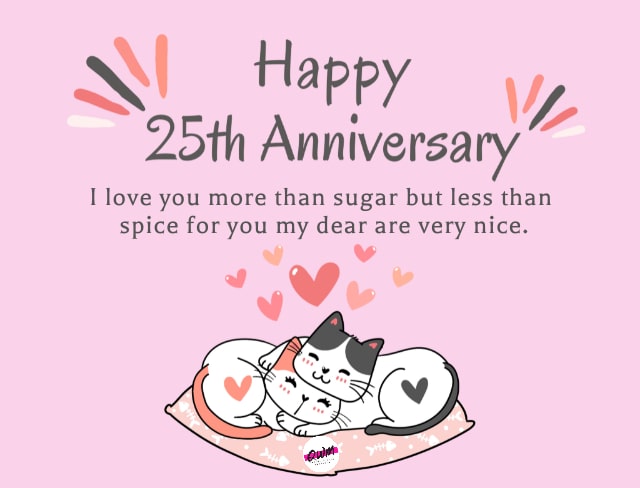 Funny 25th Anniversary Wishes