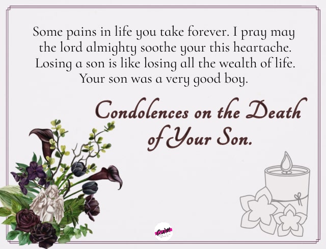 Sympathy Message for Loss of Son 