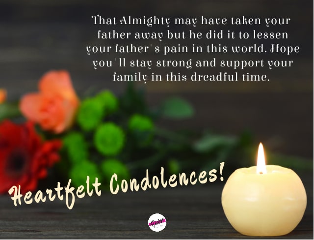 Religious Condolence Messages on Loss of Father 