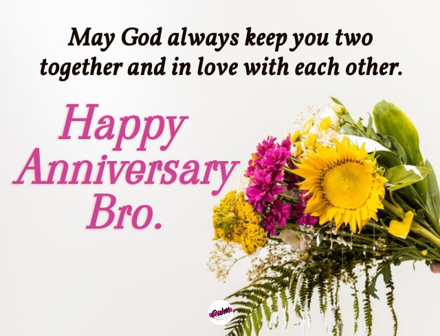 Happy Anniversary Messages for Brother