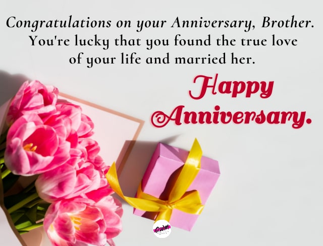 Happy Wedding Anniversary Wishes for Brother