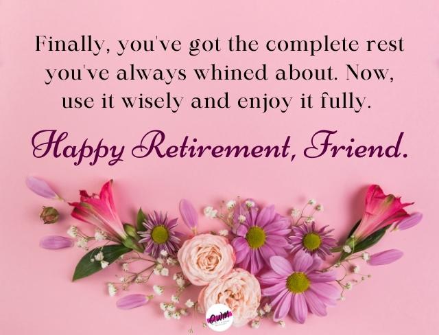 Retirement Wishes for a Friend