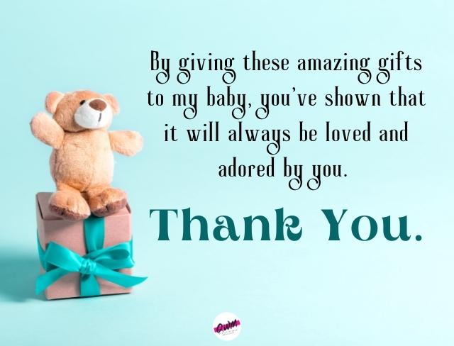 Thank You Messages For Baby Shower Gift 