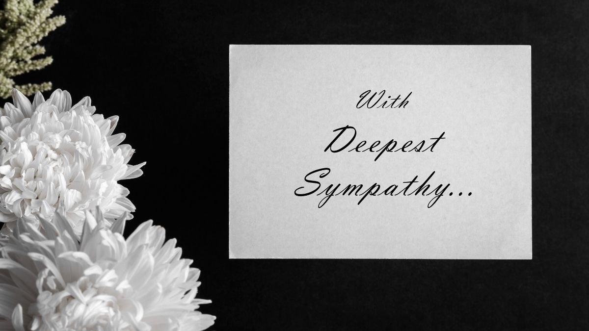 With Deepest Sympathy On The Death Of Your Father Card Religious 21362