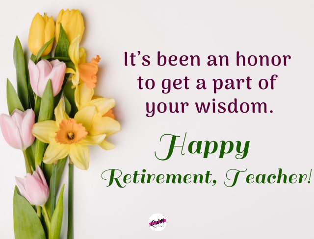 Retirement Wishes for Teacher