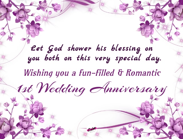 Happy 1st Anniversary Wishes for friend