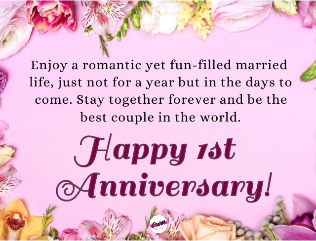 1st Wedding Anniversary Quotes