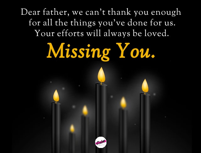 Death Anniversary Messages for Father 
