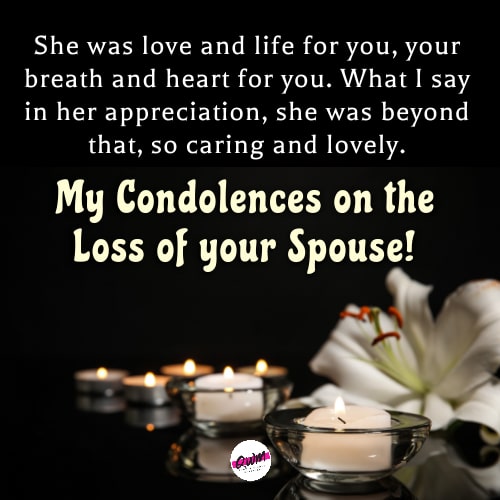 Condolence Messages for Loss of Spouse 