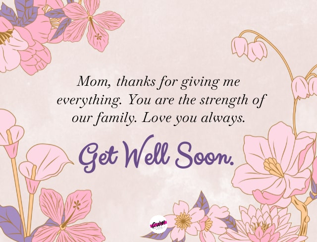 Get Well Soon Messages for Mother 