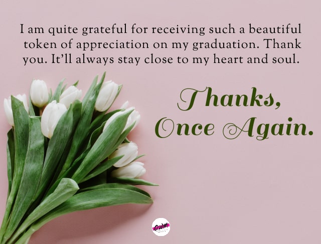 Graduation Thank You Messages for Gift