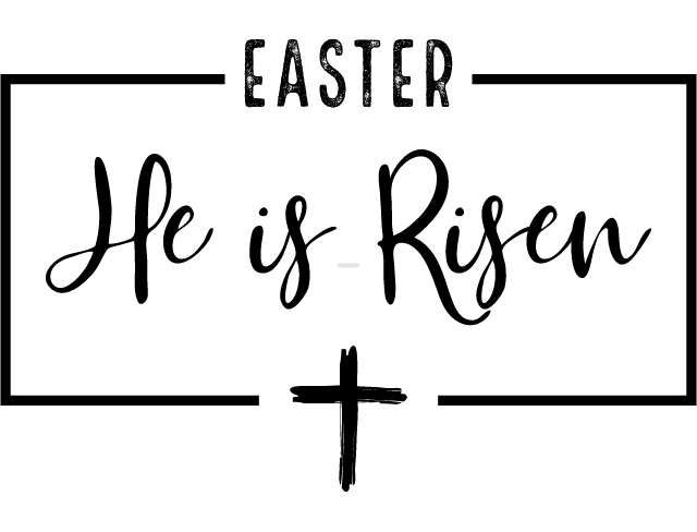happy easter clipart 2022 he is risen