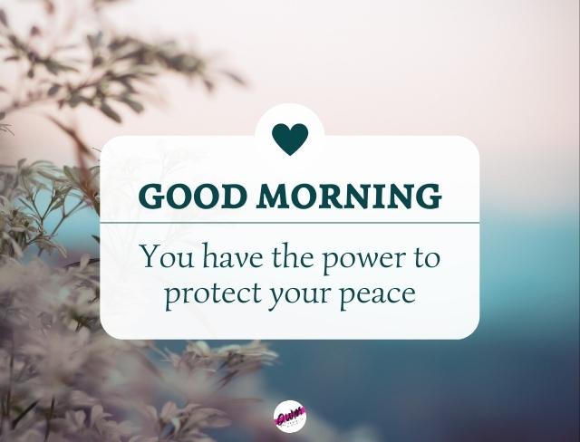 Good Morning Image - peace
