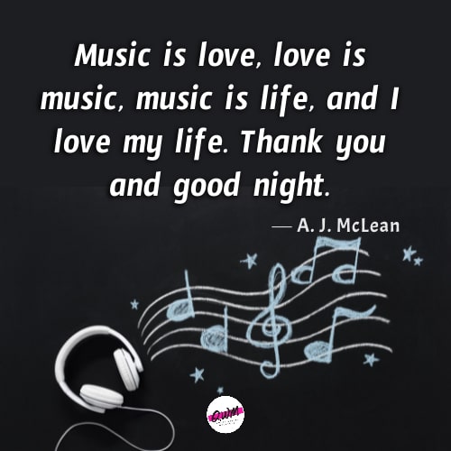 good night music quotes