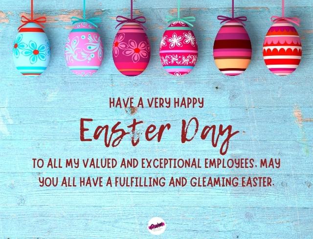 Easter Messages for Staff