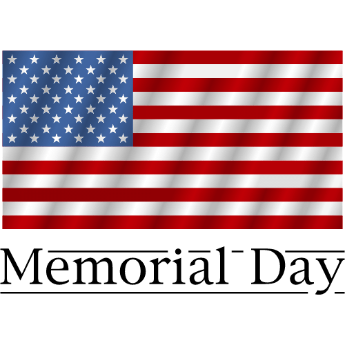 memorial day flag clipart