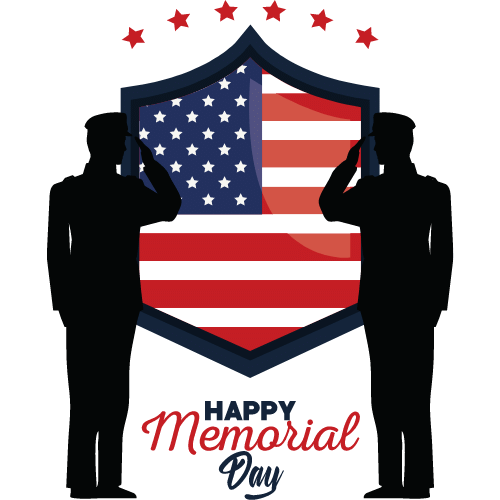 memorial day flag clipart