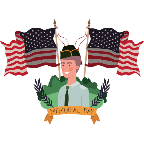 memorial day soldier cliparts 
