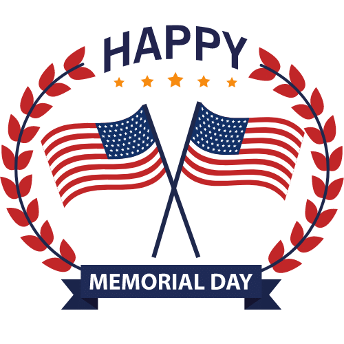 memorial day flag cliparts 