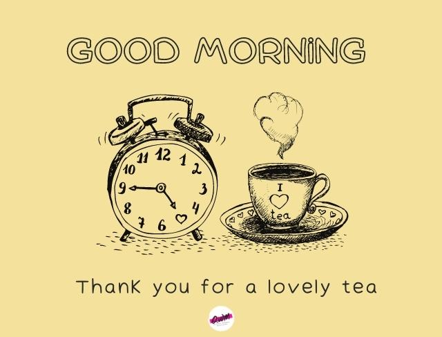 good morning tea image