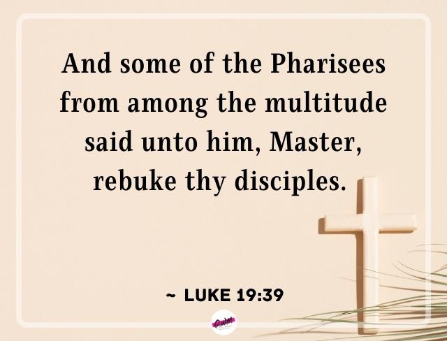 palm sunday bible verses luke