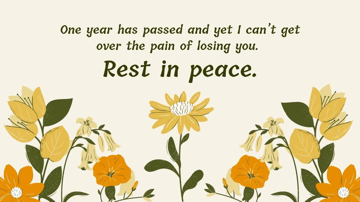 50+ 1st Death Anniversary Messages and Quotes