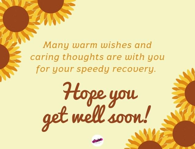 Professional Get Well Soon Message for Colleague