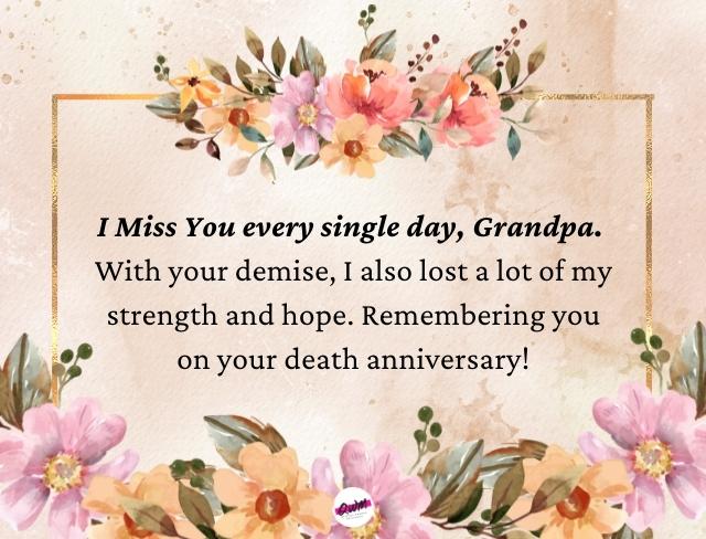 Death Anniversary Messages for Grandfather
