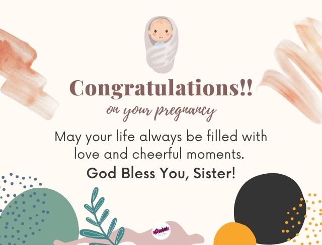 Pregnancy Wishes for Sister from Brother
