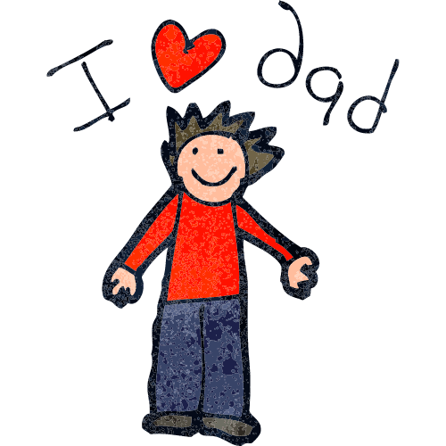 i love dad clipart for happy fathers day 2022