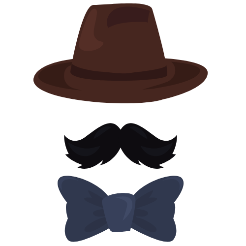 happy fathers day moustache cliparts