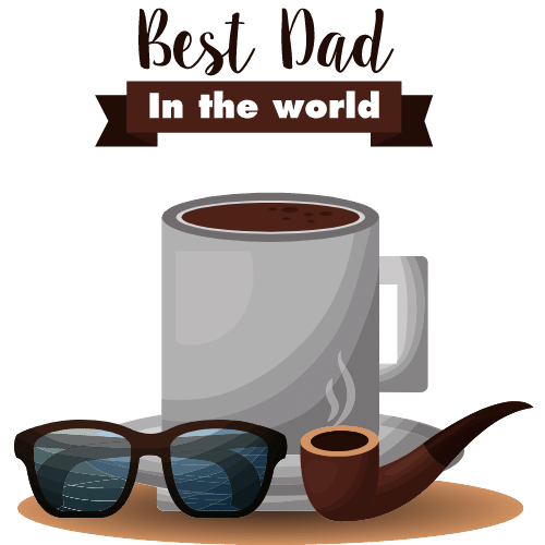Best dad in the world clipart - happy fathers day