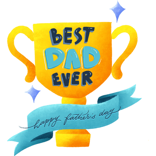 happy fathers day champion clipart