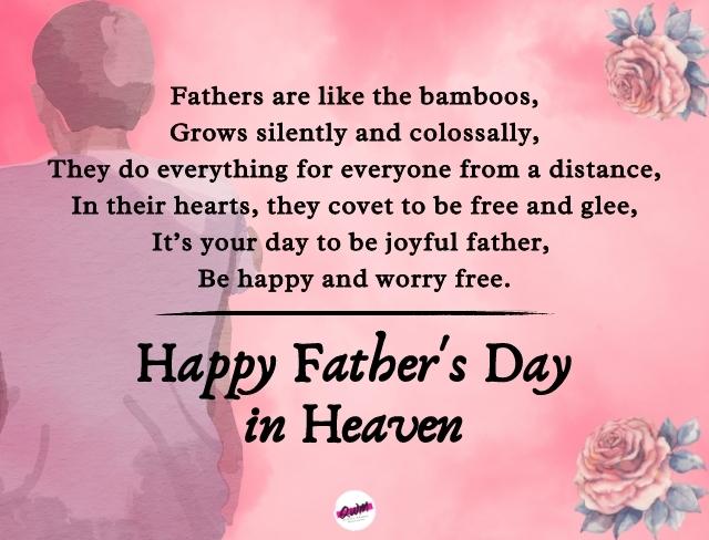 Happy Fathers Day in Heaven Poems from Daughter & Son