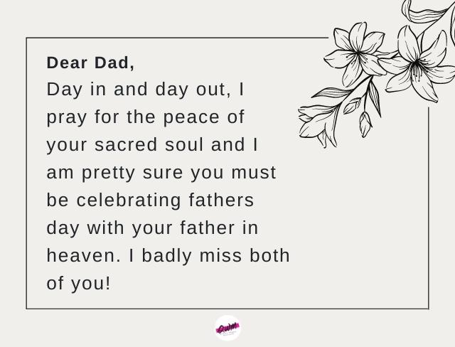 Happy Fathers Day In Heaven Quotes from Daughter