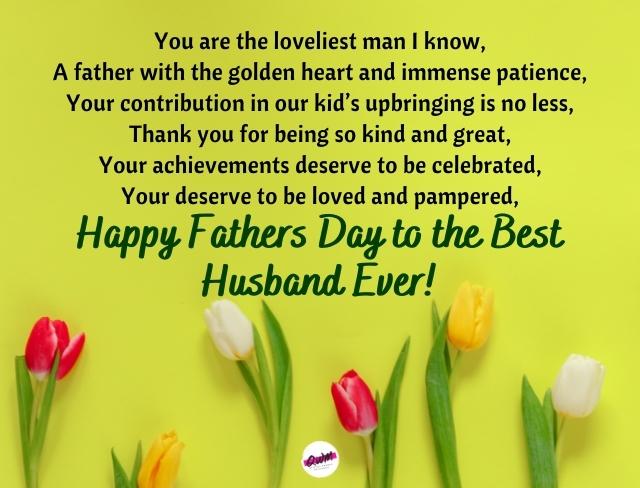 Fathers Day Poems from Wife To Husband