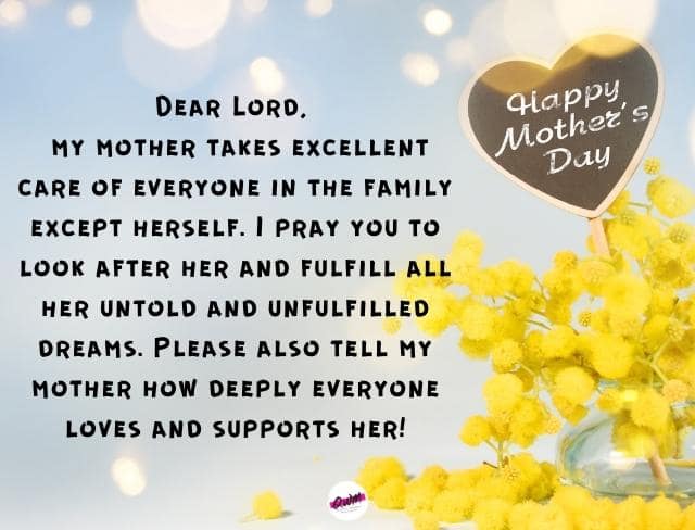 happy mothers day prayer to my mum