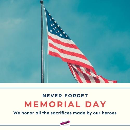 memorial day image with quote