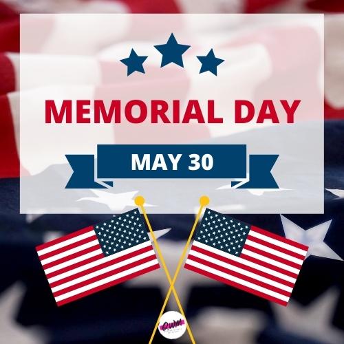 memorial day image with flags