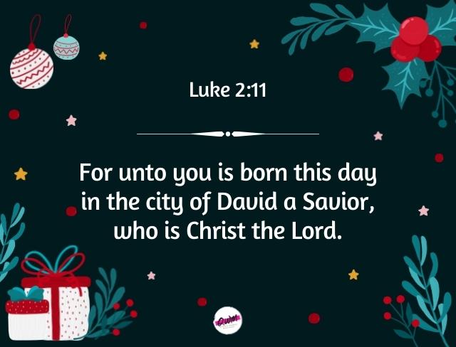 Christmas Bible Verses 2022 - Luke